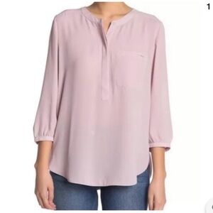 NYDJ Women’s Size Small Pintuck Blouse – Soft Pink - EUC